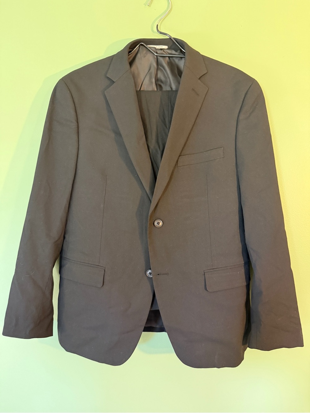 Alfani Men's Black Two-Button Suit Jacket & Pants
